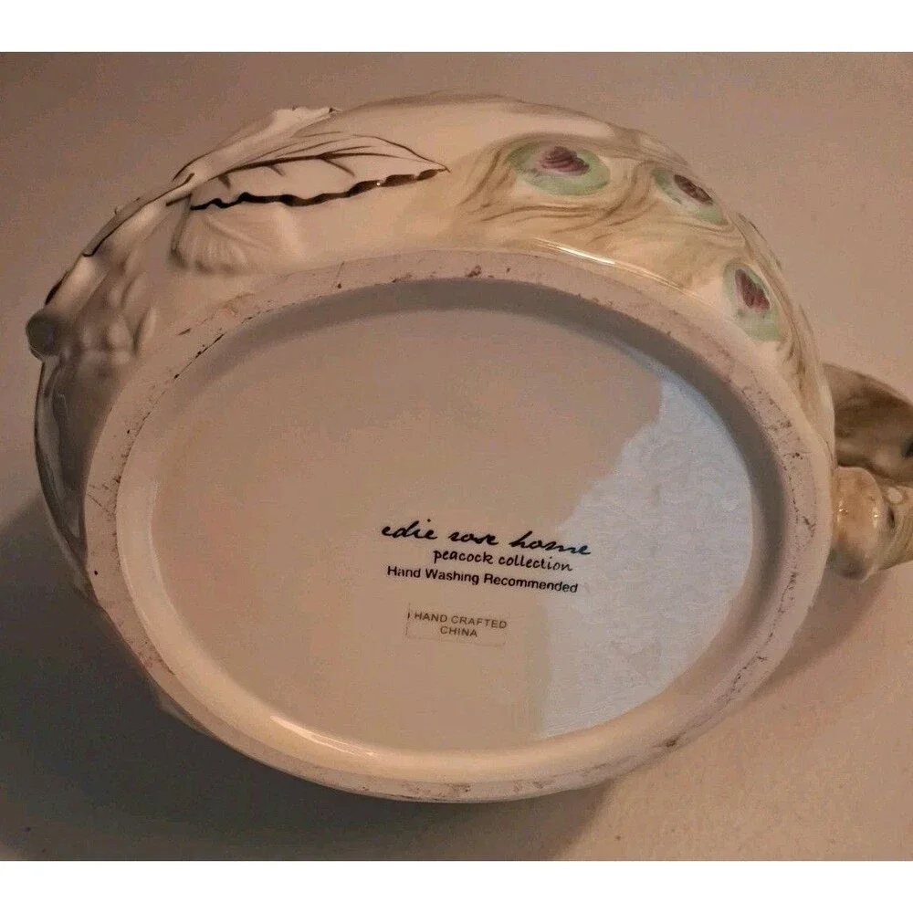 Edie Rose Home Peacock Collection Teapot Rachel Bilson 4 Cup